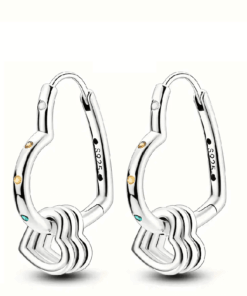 Fülbevaló Inimioare többszínűe, ezüstből