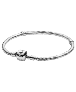 Karkötő Classic, modell Snake Bone, ezüstből, dimensiune 19 cm, szín silver