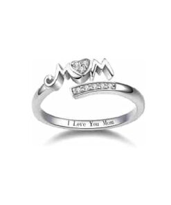 Gyűrű Diora, modell "Szeretet Mom", ezüstből