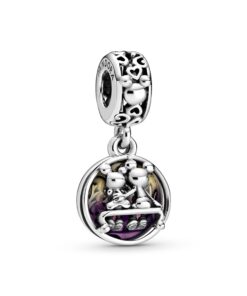 Charm kompatibilis Pandora karkötővel, modell Disney Mickey és Minnie, ezüstből