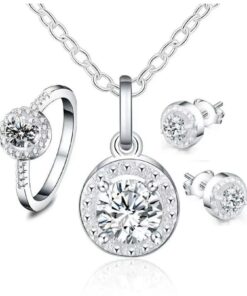 Set Bijuterii Elegánse Diora, ezüstből