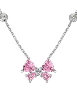 Colier cu Fundita și Zirconii Roz