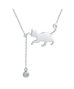 Nyaklánc Pisicuță, ezüstből