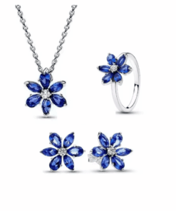 Set Bijuterii Diora Medál Herbarium fehérastru, ezüstből