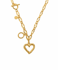 Nyaklánc Asimetric Inimă, material ezüst