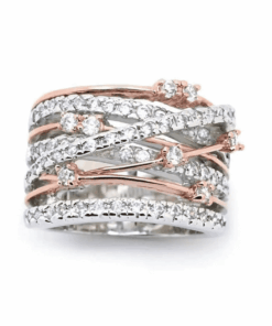 Gyűrű Statement placat ezüst Design Glamour