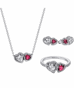 Set bijuterii Diora „Crystal Grace”, ezüst