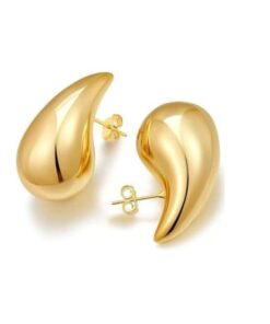 Fülbevaló Diora, modell nagy könnycsepp alakú, fülbevaló pálcák ezüstből