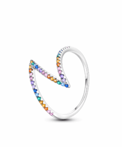 Gyűrű Diora, ezüstből, kövek Colorate