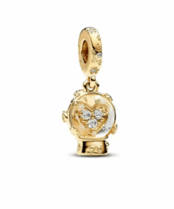 Charm kompatibilis bratra Pandora, modell Glob Inimă, ezüstből