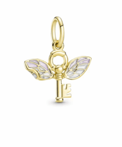 Charm kompatibilis bratra Pandora, modell Cheie és Aripi Fluture Colorate