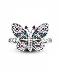 Gyűrű Diora, modell Fluture kövek Colorate