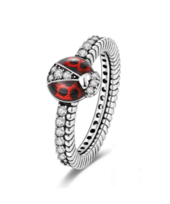 Gyűrű Diora, modell Buburuză kövek Strălucitoare