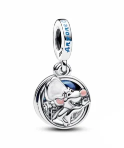 Charm kompatibilis Pandora karkötővel, modell Disney Pixar Ratatouille, ezüstből