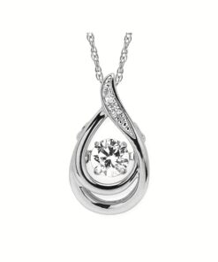 Nyaklánc Diora Elegáns „Lacrima Apă” ezüstből