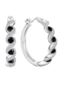 Fülbevaló Silver és cirkónia, marca Diora