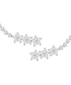 Fülbevaló Diora, ezüstből Moissanite