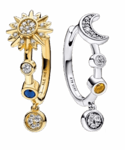 Fülbevaló Diora ezüstből – Magia Lunii és Strălucirea Soarelui