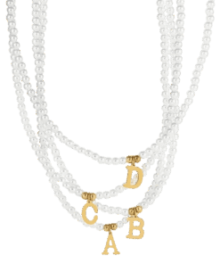 Nyaklánc din perle litere
