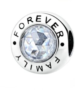 Charm kompatibilis Pandora karkötővel, modell örök családi szeretet, O Ékszer lélekkel ezüstből