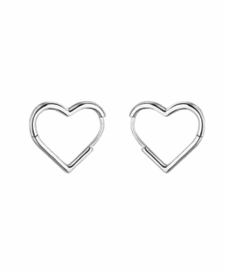 Fülbevaló Diora, în Formă Inimă, ezüstből