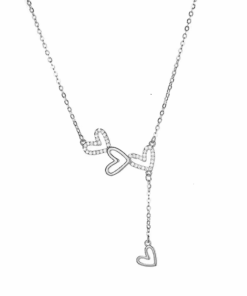 Nyaklánc Diora Inimă Decupată és Medál Diamante Strălucitoare, ezüstből